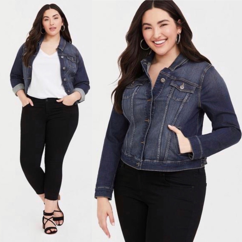Torrid Women's Denim Jacket - Medium Wash Size 1/1X